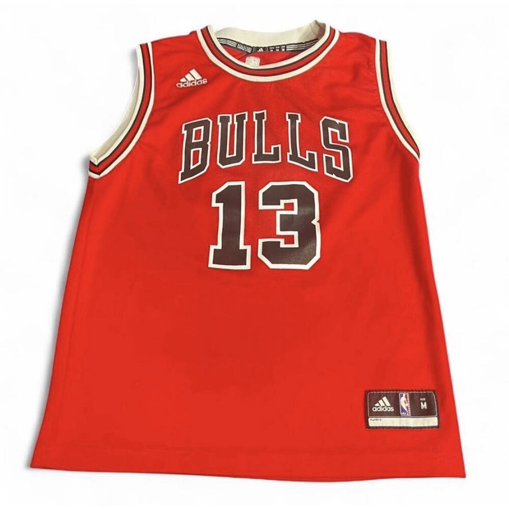 Chicago Bull Joakim Noah Number 13 Red Adidas Size Medium Youth